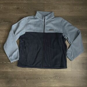 Columbia Men's Full Zip Fleece Jacket NWT Pockets in Blue Size‎ XXL Outdoor